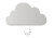 zwaar bewolkt en lichte sneeuwval